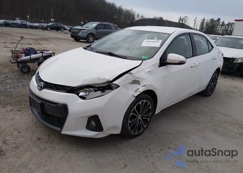 2016 Toyota Corolla S Plus from USA, damaged, VIN 2T1BURHE0GC686803